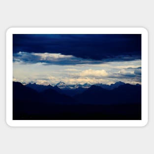 Swiss Alps Dark 2 / Swiss Artwork Photography Sticker